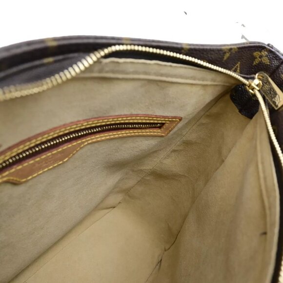 LOUIS VUITTON Logo Looping GM Shoulder Bag Monogram Leather Brown M51145 85EC883 - Picture 11 of 16